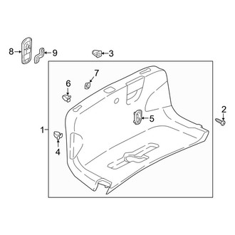 Audi OE - Trunk Lid - Interior Trim (Coupe)