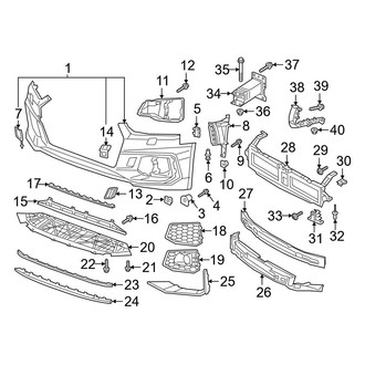 Audi OE - Front Bumper & Grille - Bumper & Components