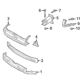 Audi OE - Front Bumper & Grille - Bumper & Components (Impact Bar and Brackets), (Premium / Premium Plus / Prestige)