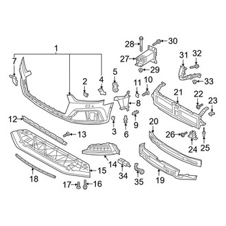 Audi OE - Front Bumper & Grille - Bumper & Components (With S Line Package), (Premium / Premium Plus / Prestige)