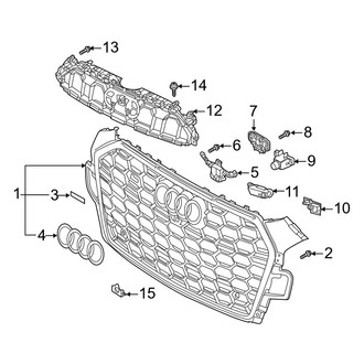 Audi OE - Front Bumper & Grille - Grille & Components (Premium)