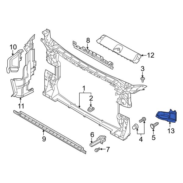 Radiator Support Air Duct