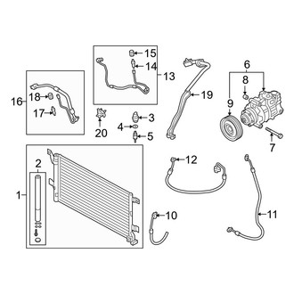 Audi OE - Air Conditioner & Heater - Condenser, Compressor & Lines (Gas)