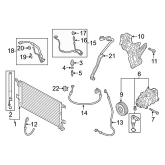Audi OE - Air Conditioner & Heater - Condenser, Compressor & Lines