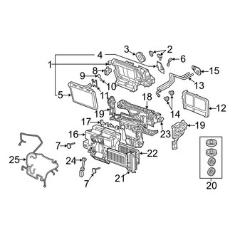 Audi OE - Air Conditioner & Heater - Evaporator & Heater Components