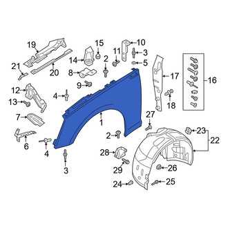 Audi OE - Front Left Fender