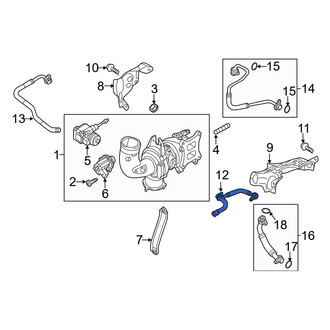 Audi OE - Turbocharger Coolant Line