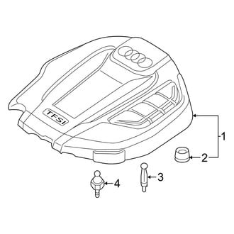 Audi OE - Engine / Transaxle - Engine Appearance Cover (Gas)
