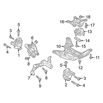 Audi OE - Engine / Transaxle - Engine & Transmission Mounting