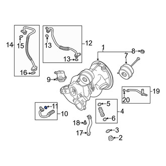Audi OE - Turbocharger Oil Line O-Ring