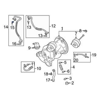 Audi OE - Upper Turbocharger Oil Line O-Ring