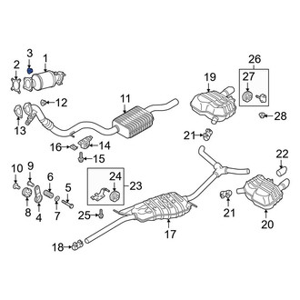 Audi OE - Catalytic Converter Nut