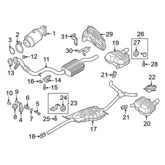 Audi OE - Exhaust System - Exhaust Components