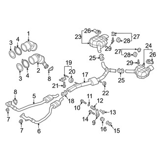 Audi OE - Exhaust System - Exhaust Components