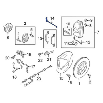 Audi OE - Front Disc Brake Pad Wear Sensor