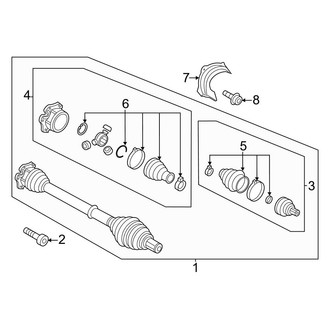 Audi OE - Front Suspension - Drive Axles (Premium / Premium Plus / Prestige)