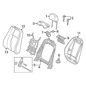Audi OE - Seats & Tracks - Front Seat Components (Seat, Seat Back Components), (Premium / Premium Plus / Prestige)