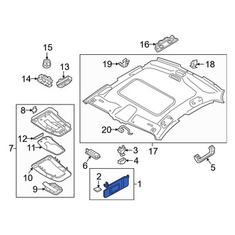 Audi OE - Left Sun Visor