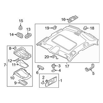 Audi OE - Roof - Interior Trim