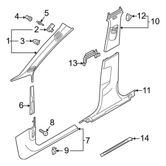 Audi OE - Pillars, Rocker & Floor - Interior Trim
