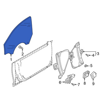 Audi OE - Front Left Door Glass