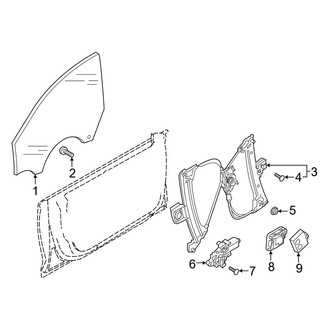 Audi OE - Front Door - Glass & Hardware