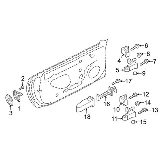 Audi OE - Front Door - Lock & Hardware (Hinges & Striker)