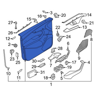 Audi OE - Front Right Inner Door Interior Trim Panel