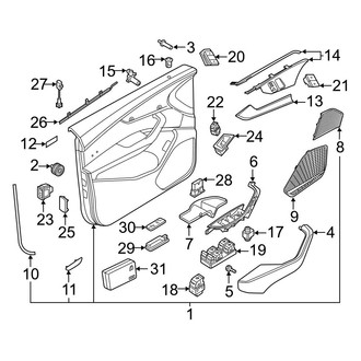 Audi OE - Front Door - Interior Trim