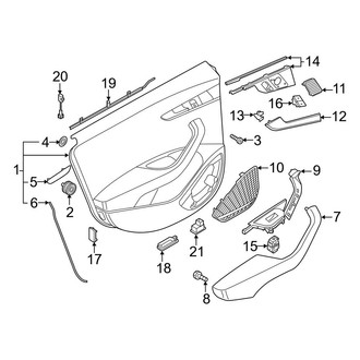 Audi OE - Rear Door - Interior Trim