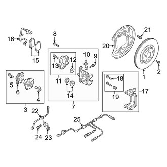 Audi OE - Rear Suspension - Brake Components (330 x 22 mm)