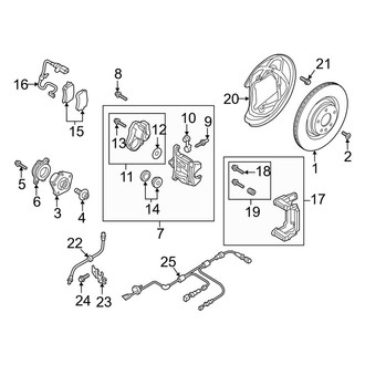 Audi OE - Rear Suspension - Brake Components (300 x 12 mm), (Premium / Premium Plus / Prestige)