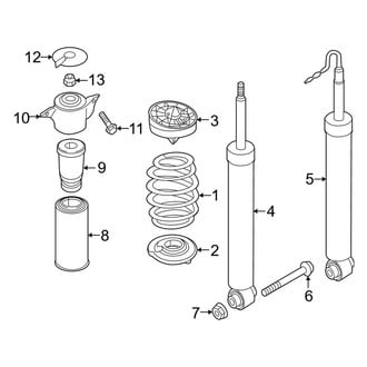 Audi OE - Rear Suspension - Shocks & Components (Premium / Premium Plus / Prestige)