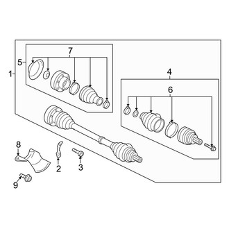 Audi OE - Rear Suspension - Drive Axles