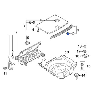 Audi OE - Rear Body Panel Trim Panel Clip