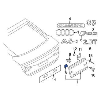 Audi OE - License Plate Bracket Nut