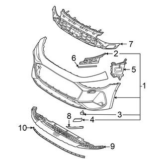 Audi OE - Front Bumper & Grille - Bumper & Components (Cover & Components)