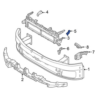 Audi OE - Right Bumper Cover Support Rail Seal