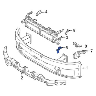 Audi OE - Front Left Bumper Impact Bar Bracket
