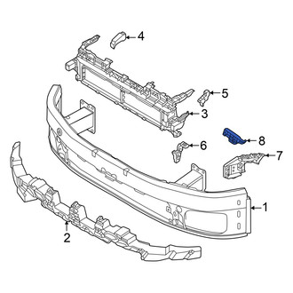 Audi OE - Front Left Inner Bumper Guide