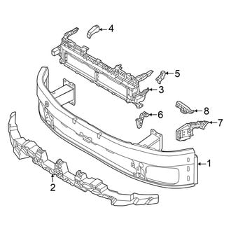 Audi OE - Front Bumper & Grille - Bumper & Components (Impact Bar and Mount Components)