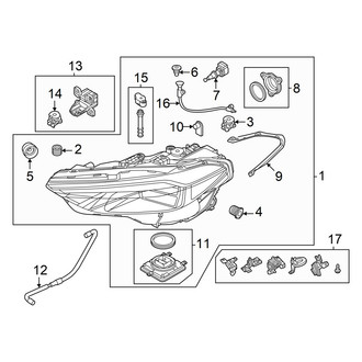 Audi OE - Front Lamps - Headlamp Components (Matrix Headlamps)