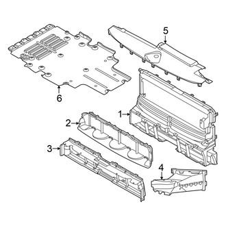 Audi OE - Radiator Support (Ducts, Vents, Shields and Components)