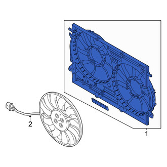 Audi OE - Engine Cooling Fan Shroud