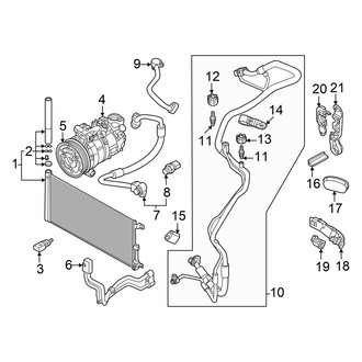 Audi OE - Air Conditioner & Heater - Condenser, Compressor & Lines