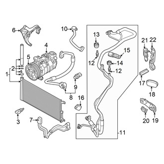 Audi OE - Air Conditioner & Heater - Condenser, Compressor & Lines