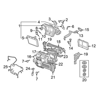 Audi OE - Air Conditioner & Heater - Evaporator & Heater Components
