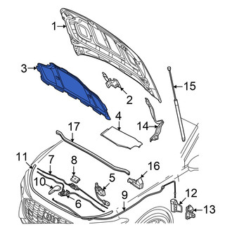 Audi OE - Front Hood Insulation Pad