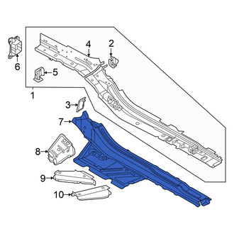 Audi OE - Front Right Floor Side Rail