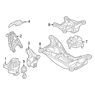 Audi OE - Engine / Transaxle - Engine & Transmission Mounting